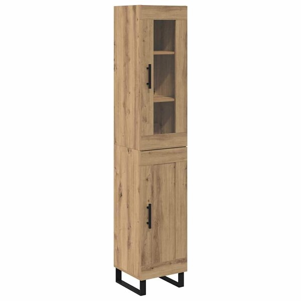 vidaXL Haut Armoire Chêne artisanal 69 5 x 34 x 180 cm