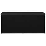 Banc de rangement vidaXL Noir Chêne 100x40x45 cm Bois d'ingénierie