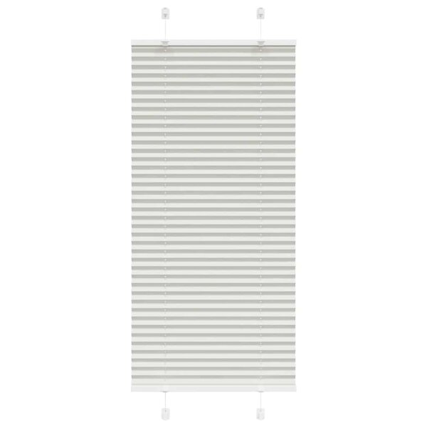 vidaXL Store plissé gris clair 65x150 cm largeur du tissu 64 4 cm