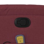 vidaXL Fauteuil de massage inclinable Rouge bordeaux Tissu