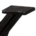 vidaXL Pied de table basse 2 Pièces Cadre en O Fonte