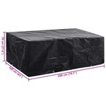 vidaXL Housse de salon de jardin 8 œillets 200 x 160 x 70 cm