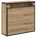 vidaXL Armoire Miroir de Salle de Bain chêne artisanal 65 x 20 x 60 cm
