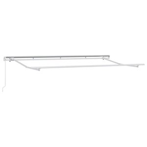 vidaXL Cadre d'auvent Blanc 4 x 2 m Métal