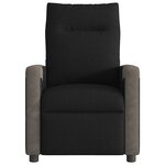 vidaXL Fauteuil inclinable électrique Noir Tissu