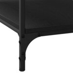 vidaXL Table basse Chêne noir 81 x 50 x 40 cm Bois d'ingénierie