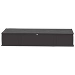 vidaXL Boîte de rangement avec fenêtre transparente 2 Pièces Anthracite