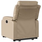 vidaXL Fauteuil inclinable Cappuccino Similicuir