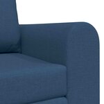 vidaXL Canapé-Lit 60cm Bleu tissu