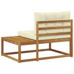 vidaXL Canapé d'extérieur extrémité Naturel 115 x 83 x 73 cm