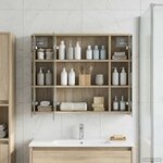 vidaXL Armoire Miroir de Salle de Bain Chêne Sonoma