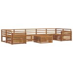 vidaXL Ensemble de canapés d'extérieur 8 pc Naturel