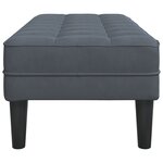vidaXL Banc vieXL Gris foncé 113 cm Velours
