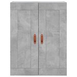 vidaXL Buffet haut Gris béton 69 5x34x180 cm Bois d'ingénierie