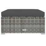 Salon de jardin meuble d'extérieur ensemble de mobilier 8 pièces avec coussins résine tressée gris 02_0017690