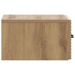 vidaXL Cabinet de chevet mural Chêne artisanal 34 5 x 33 x 20 cm