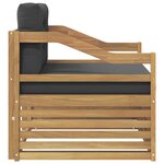 vidaXL Canapé d’extérieur Blanc et anthracite