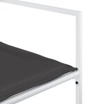 vidaXL Ensemble à manger de jardin avec coussins 9 Pièces blanc textilène