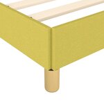 vidaXL Cadre de lit sans matelas vert 100x200 cm tissu
