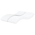 vidaXL Matelas en mousse blanc 180x210 cm dureté H2 H3