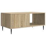 vidaXL Table basse Chêne Sonoma 90 x 50 x 40 cm Bois d'ingénierie