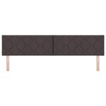 vidaXL Tête de lit Marron foncé 200 cm Cuir synthétique