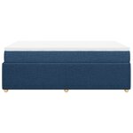 vidaXL Sommier à lattes de lit avec matelas Bleu 120x200 cm Tissu