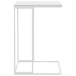 vidaXL Table d'appoint Blanc 40x30x59 cm Bois d'ingénierie
