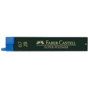 Boîte de 12 mines 0 7 mm super polymère 9067 s 0 7 mm 2b x 12 faber-castell