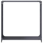 vidaXL Portant de bois chauffage anthracite 90x28x90 cm