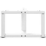 vidaXL Pieds de table basse en T  2 pièces  blanc  50 x 25 x (30-31) cm  acier