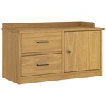 vidaXL Banc de couloir SANDNES 87x40x50 cm bois de pin massif