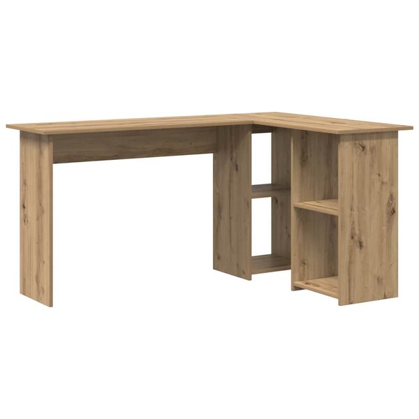 vidaXL Bureau Chêne artisanal 142 x 102 x 73 cm Bois d'ingénierie