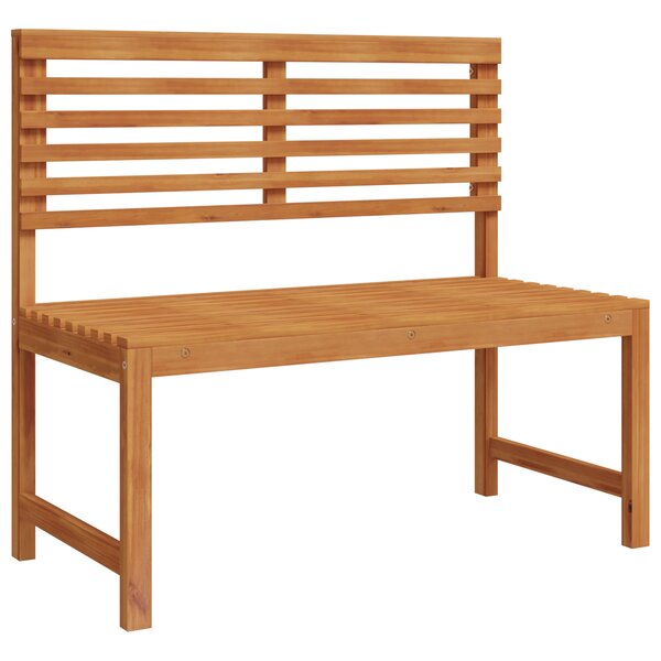 Banc de jardin vidaXL 100x50x91 cm en bois massif d'acacia