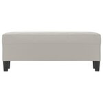 Banc banquette 100 x 35 x 41 cm tissu microfibre gris clair 02_0010544