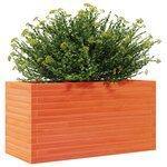 vidaXL Jardinière cire marron 90x40x45 5 cm bois de pin massif