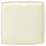 vidaXL Coussin pour assise de palette Crème 50 x 50 x 12 cm