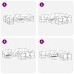 vidaXL Ensemble de canapés d'extérieur 11 pc Blanc et crème