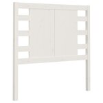 vidaXL Tête de lit Blanc 106x4x100 cm Bois massif de pin