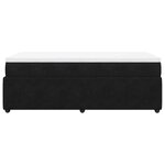 vidaXL Sommier à lattes de lit avec matelas Noir 90x200 cm Velours