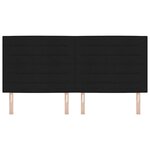 vidaXL Tête de lit avec tête de lit Noir 200 cm Cuir synthétique