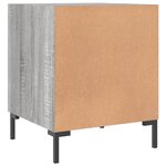 vidaXL Tables de chevet 2 Pièces sonoma gris 40x40x50cm bois d'ingénierie