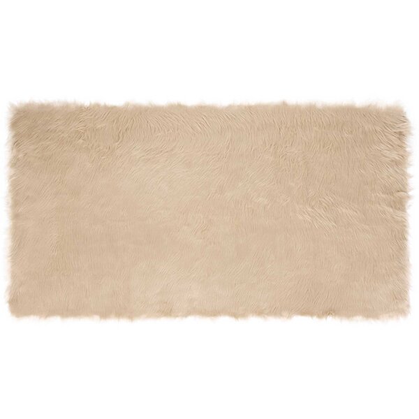 vidaXL Tapis en fausse Tafalla Beige 80 x 150 cm Polyester