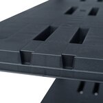vidaXL Étagères de rangement 2 Pièces Noir 220 kg 90x40x138 cm Plastique