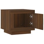 vidaXL Table basse chêne marron 51x50x45 cm bois d'ingénierie
