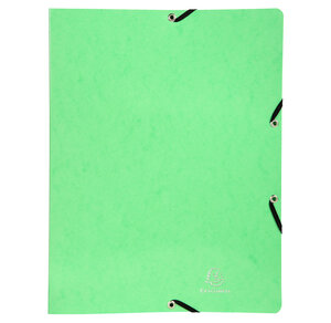 Classeur à élastiques 2 anneaux 15mm Iderama - A4  vert anis x 20 EXACOMPTA