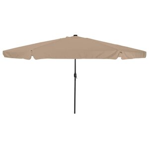 vidaXL Parasol de jardin Taupe 395 x 395 x 245 cm Polyester