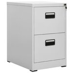 vidaXL Classeur Gris clair 46x62x72 5 cm Acier