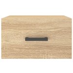 vidaXL Tables de chevet murales 2 Pièces chêne sonoma 35x35x20 cm