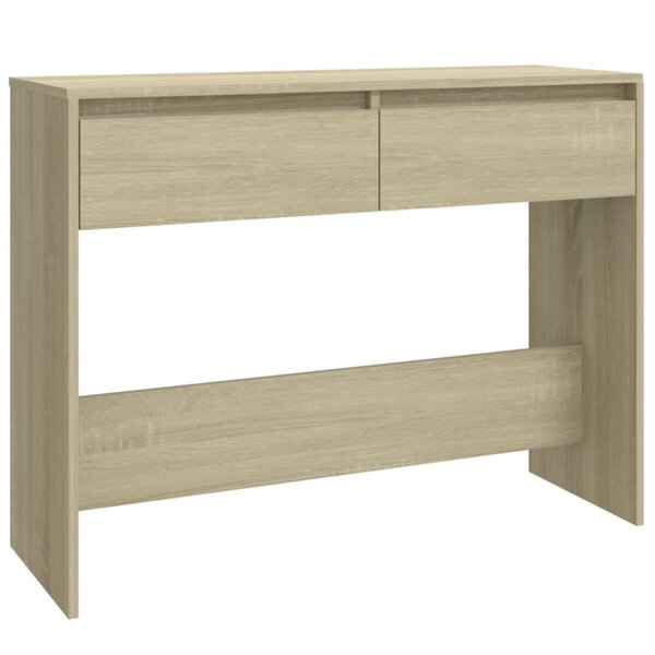 vidaXL Table console chêne sonoma 100x35x76 5 cm bois d'ingénierie
